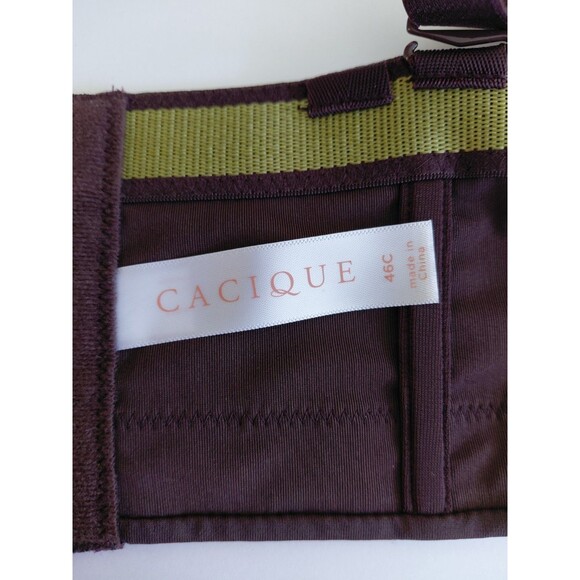 Lot of 3 Cacique/Livi Bras Size 46C Navy Blue Dark Brown & Black Sport - Picture 5 of 15